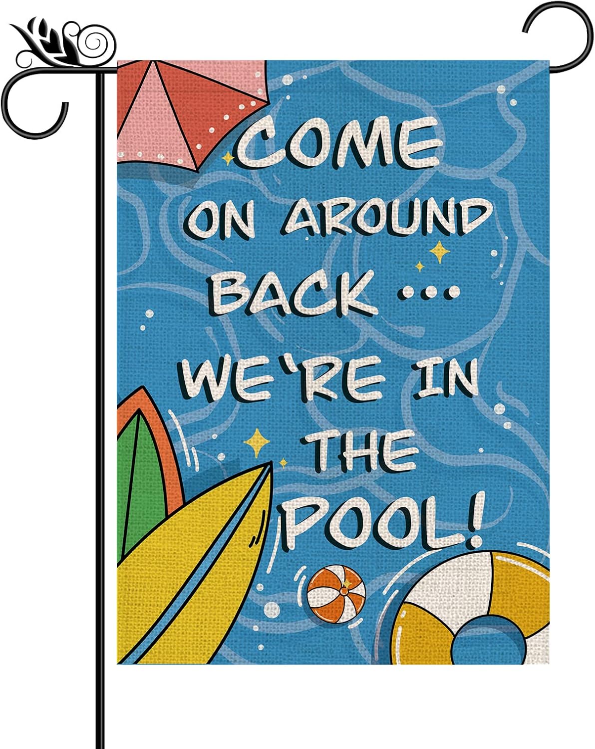 Pool Decorations Outdoor Pool Sign Summer Garden Flag