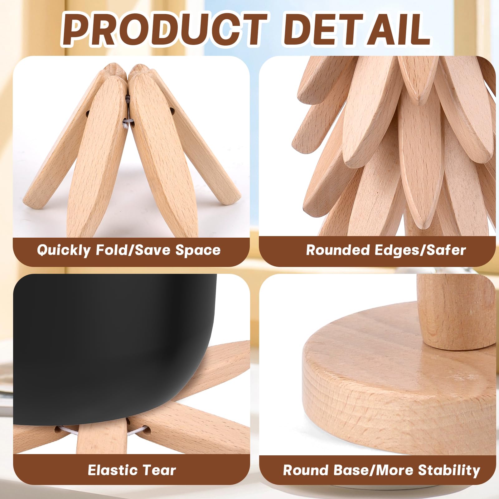 Dessous De Plat Décoratif Arbre Dessous De Plat Bois Pliable En Forme D' Arbre - 4 Sous-Plats + Support - Protection Anti-Brûlure Pour Table Dessous De Plat Décoratif Arbre Dessous De Plat Bois Pliable En Forme D' Arbre - 4 Sous-Plats + Support - Protection Anti-Brûlure Pour Table