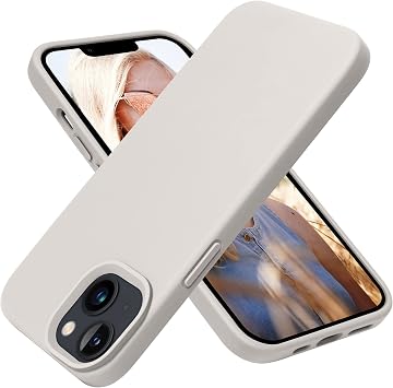 OTOFLY iPhone 13 Case, Silicone Shockproof Slim Thin Phone Case for iPhone 13 6.1 Inch Stone