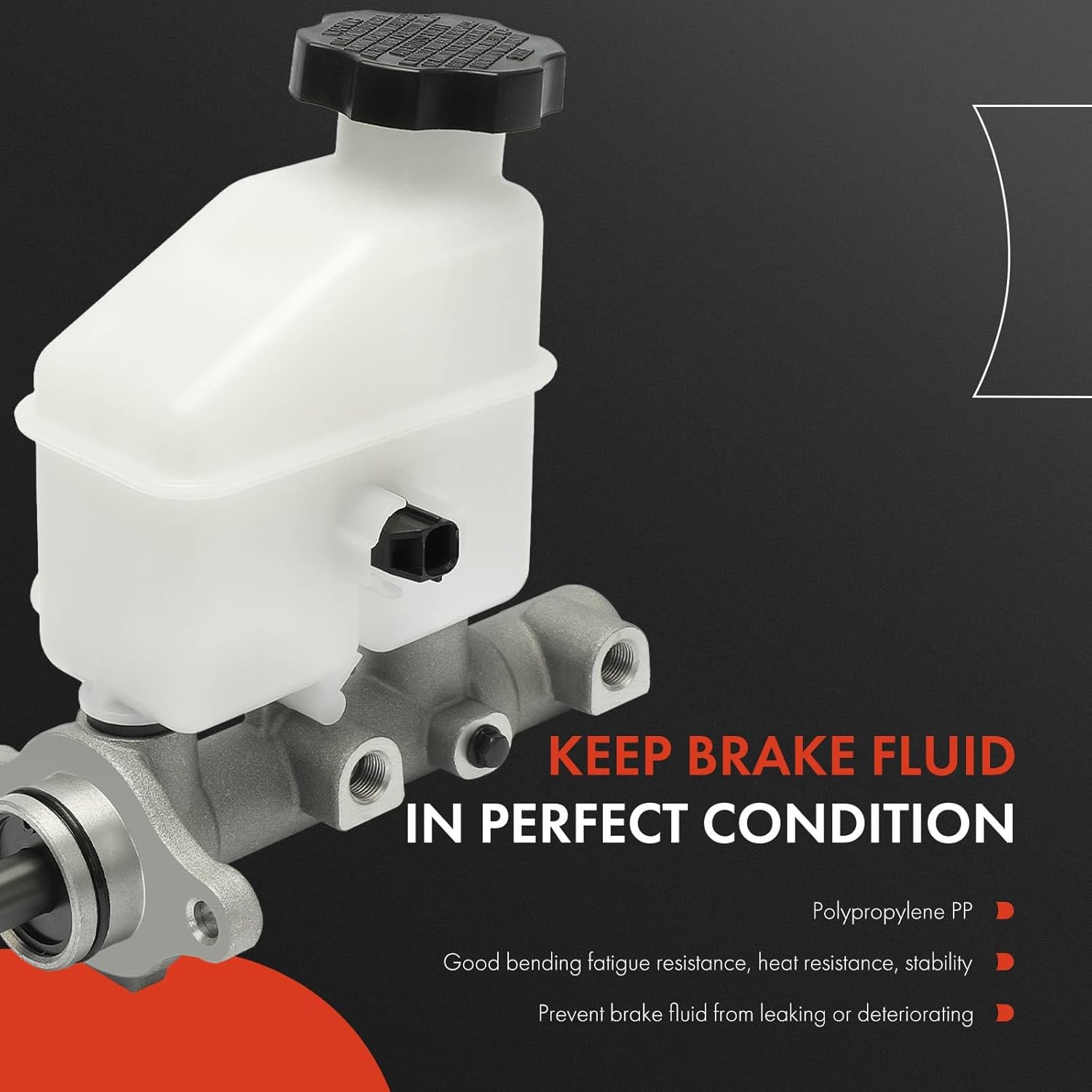 A-Premium Brake Master Cylinder with Reservoir and Sensor Compatible with Hyundai and Kia Vehicles - Elantra 2009-2012, Forte 2010 - Replace# 585102L500
