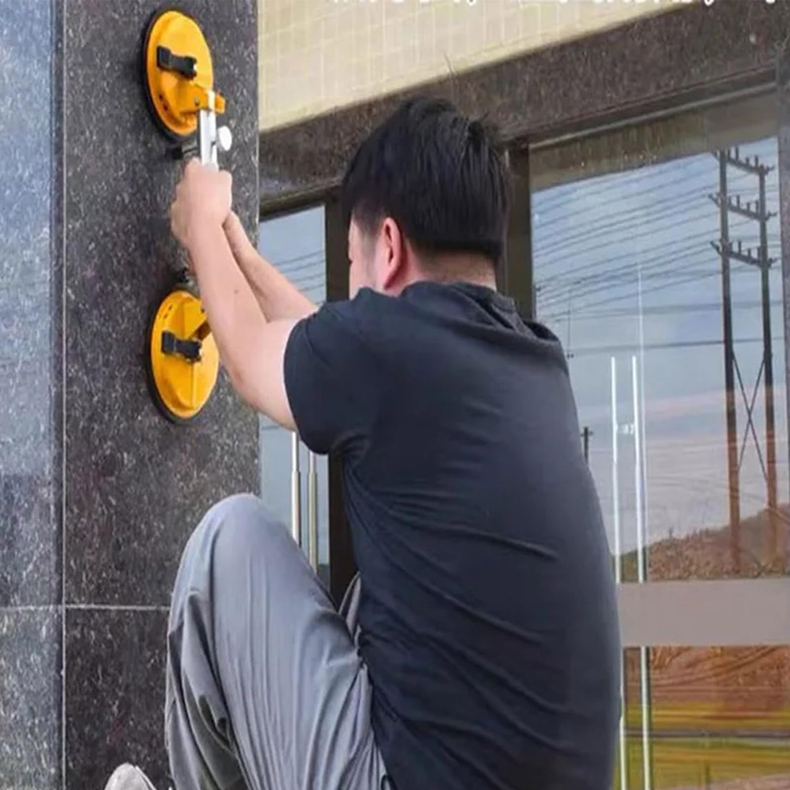Ajustador de costuras sin costuras ligero con base de succión al vacío que mejora la productividad Setter sin costuras para suelos