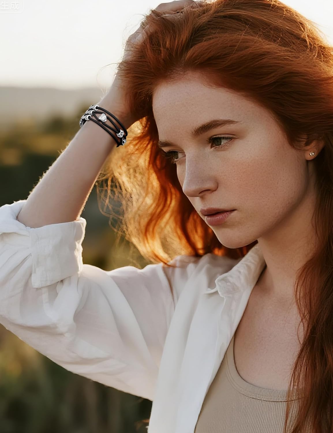 Beaded Bracelet Compatible with Apple Watch Band 41mm 38mm 44mm 42mm 45mm 46mm 49mm Women Boho Braided Solo Loop Nylon Stretchy Dressy Strap for iWatch Serie11/10/9/8/7/6/5/4 SE 3/2/1 Ultra - Image 7