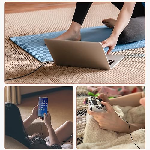 Miniatura 7 de Cargador rápido de 45 W, cargador USB C con cable de carga de 6 pies, cargador de viaje portátil para Nintendo SwitchLiteOLEDDock, Tablet PC,