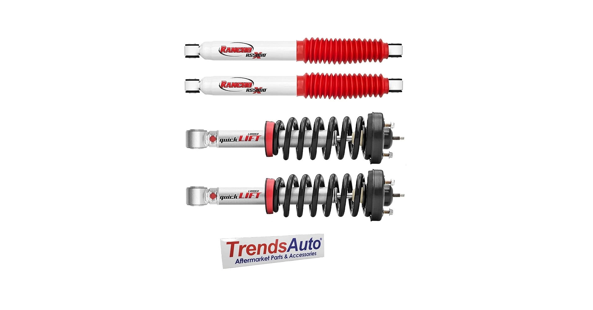 パーツ RANCHO RS5000X SERIES Rancho RS5000X Gas Shocks Set for 1983-1992 Ford Ranger 4WD