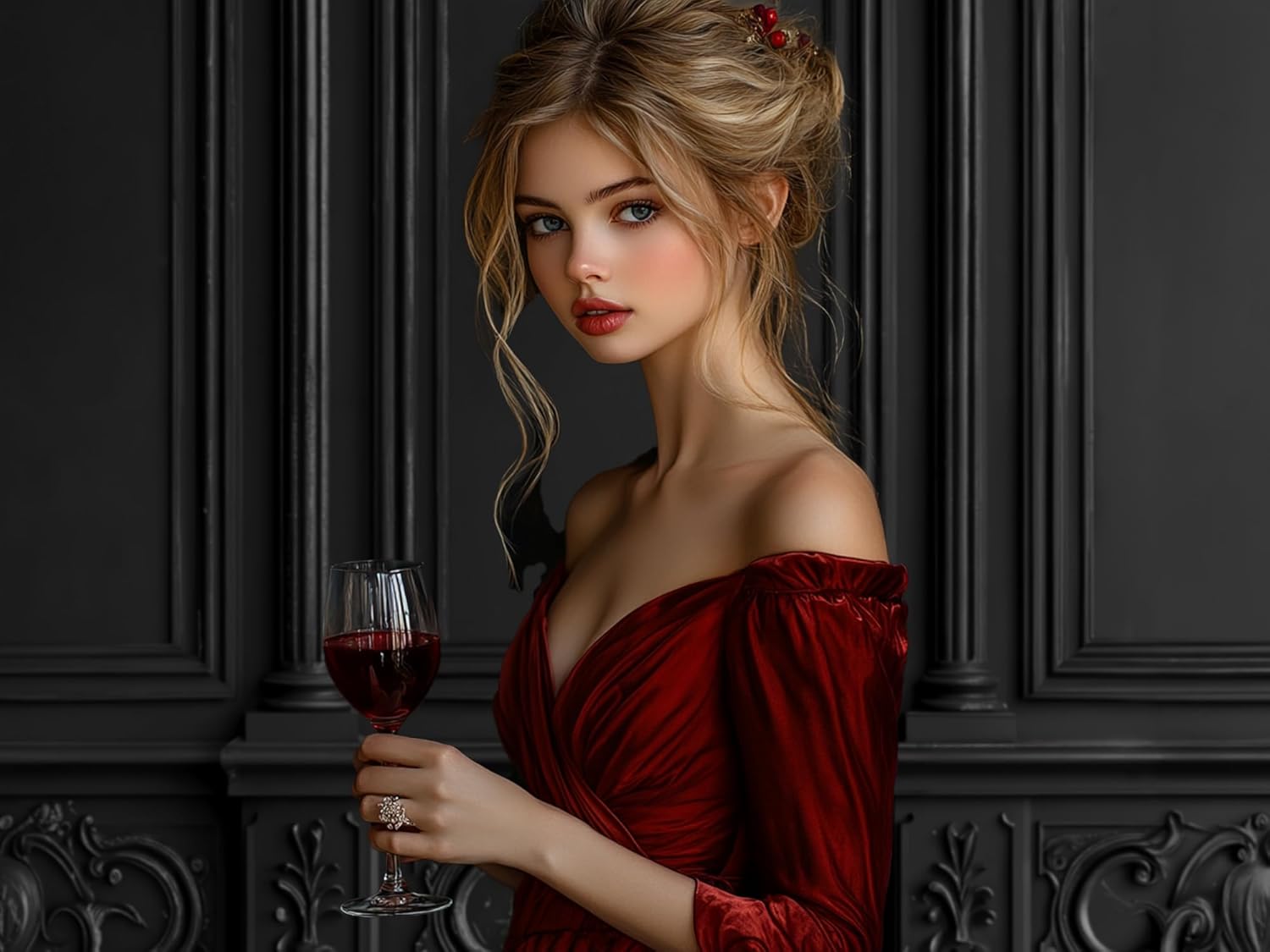 Kate Black Classic Wall Backdrop Solid Color Background for Portraits Dark Grey Indoor Empty Room Photo Studio Props, 7x5ft