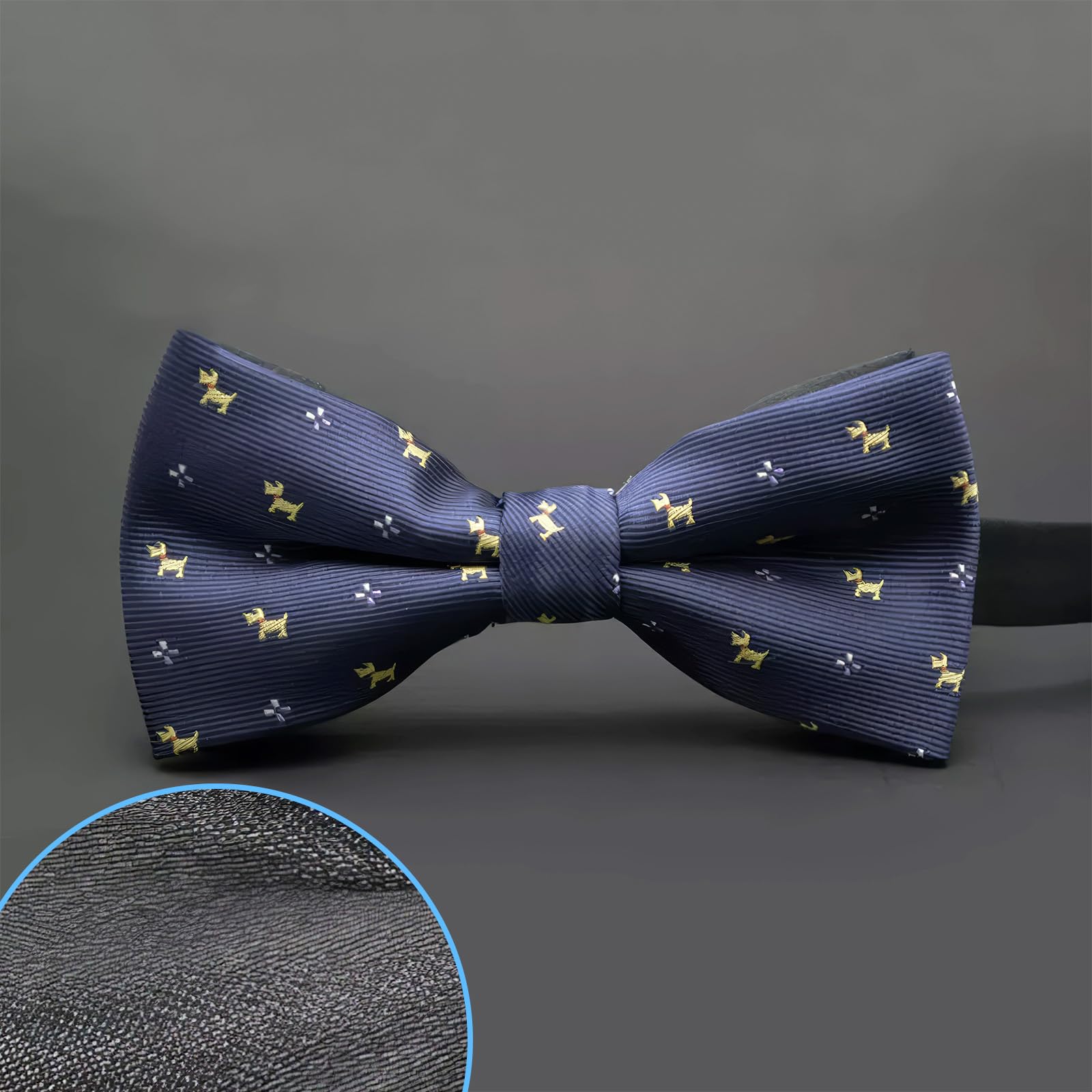 Nœud Papillon Réglable Pour Enfant - Microfibre, Ajustable 8-16 Pouces, Pour Mariage, Fête - 10