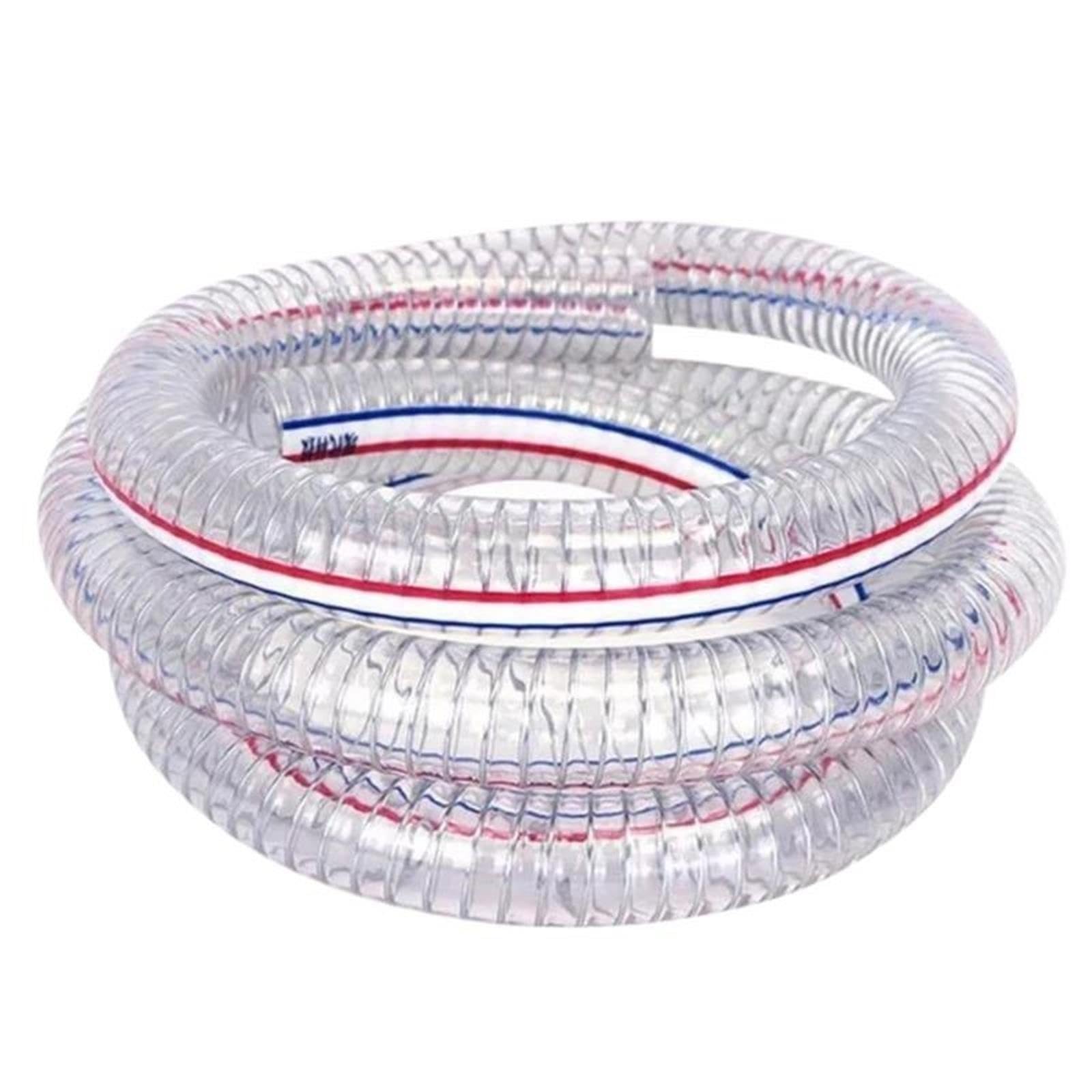Manguera de alambre acero PVC Tubo transparente 10-25 mm