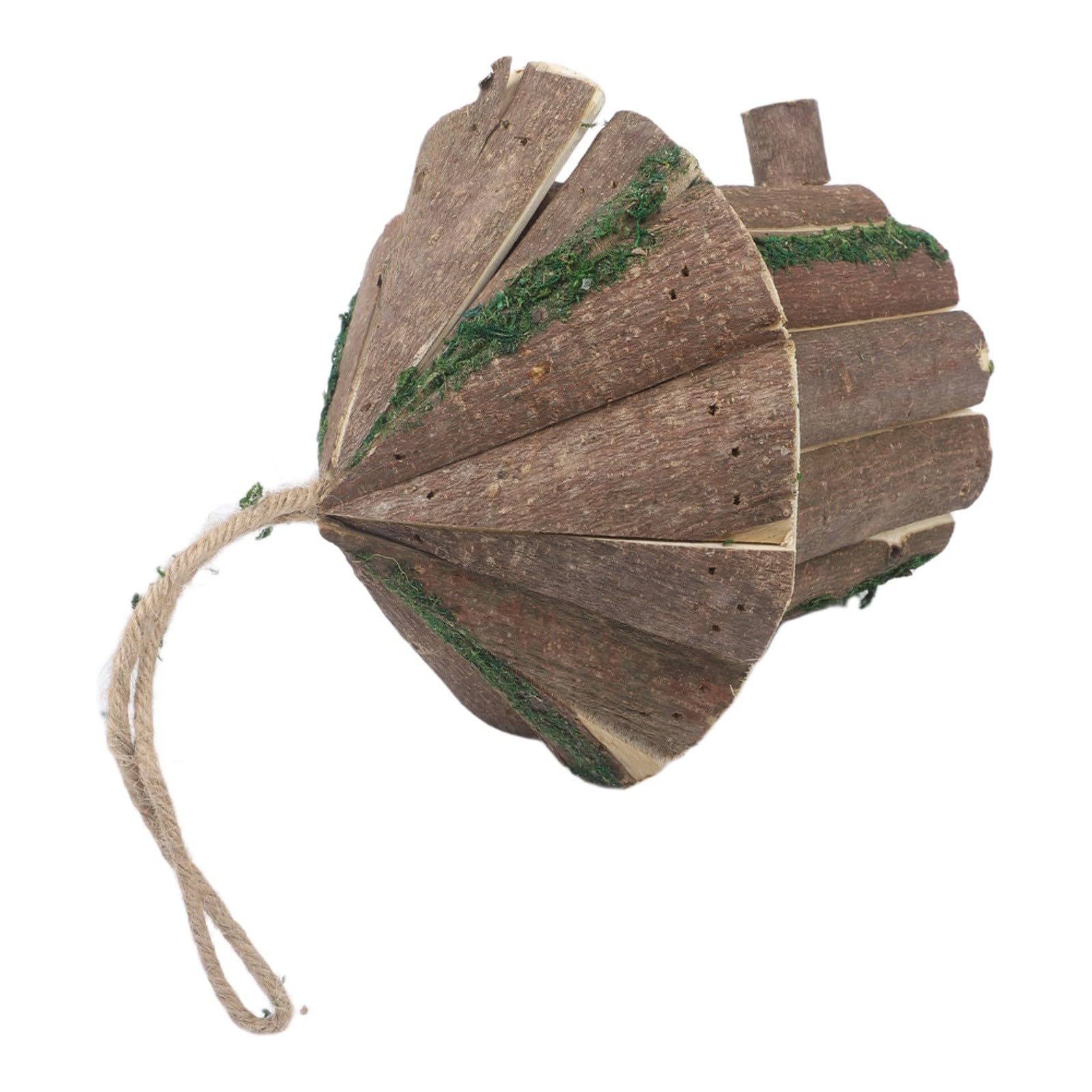 ZYWUOY Vogelhaus aus Holz für den Garten, stabile natürliche Nisthütte mit rustikalem Dekor-Design, einfache Montage, Outdoor-Unterschlupf für Wildvögel, 16 x 16 cm