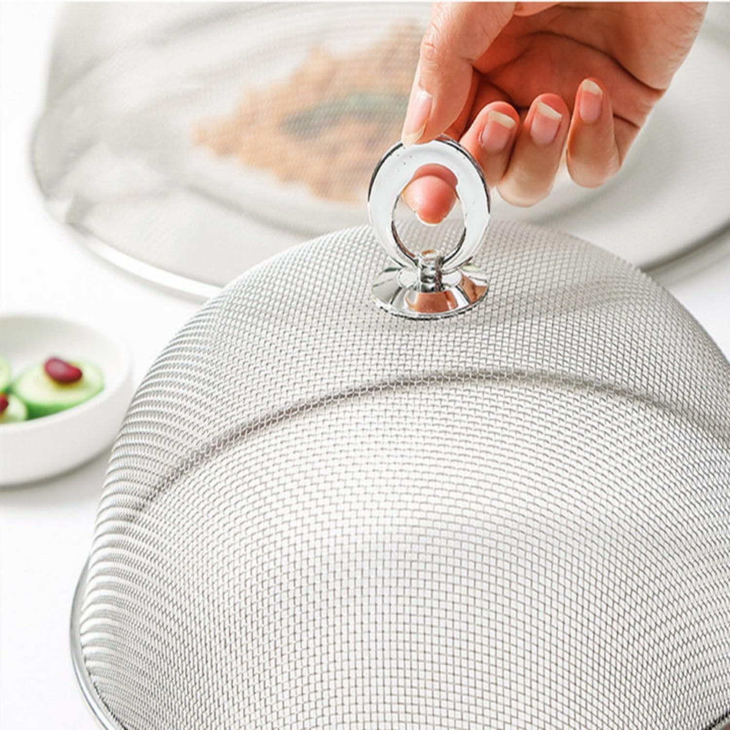 Tapa Cubierta Malla Metálica Cubrir Alimentos Diametro 28 Cm | Cuotas