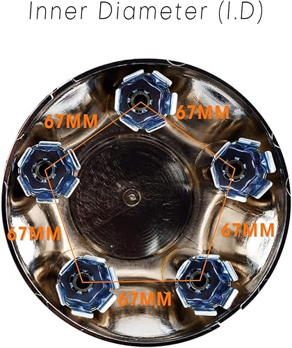 Miniatura 3 de GTownWorks - Tapones centrales de rueda de 6.299 in y 6.26 pulgadas para Ford Explorer 1993-2003 Ford Ranger 1997-2001 Mercury Mountaineer