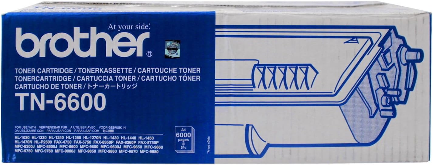 Brother TN-6600 Toner Cartridge, Black, Single Pack, High Yield, Includes 1 x Toner Cartridge, Brother Genuine Supplies