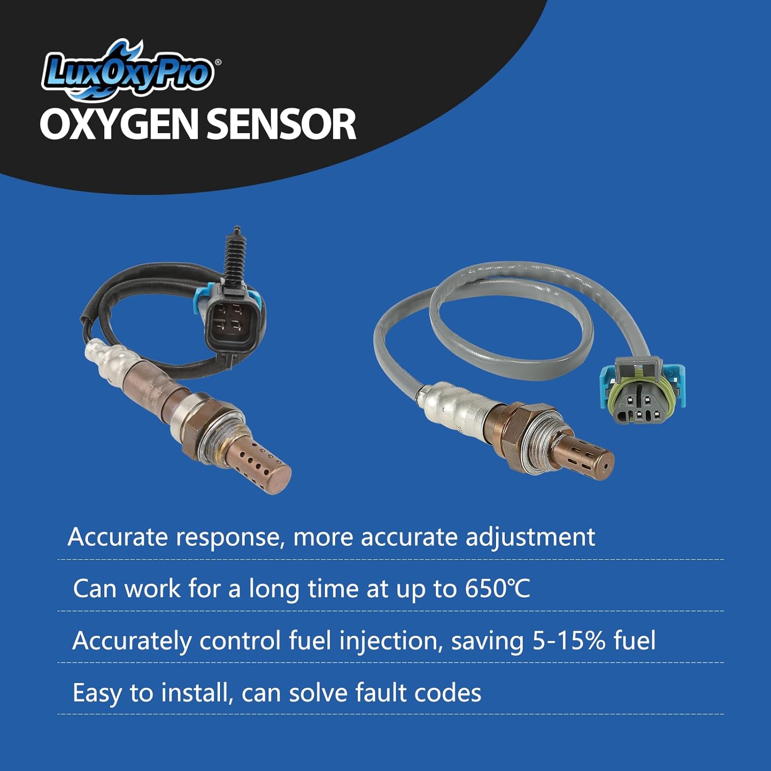 Oxygen O2 Sensor Upstream and Downstream for Chevy Equinox 2.4L 2010, for GMC Terrain 2.4L 2010, for Pontiac Solstice 2.4 2008-2009, for Saturn Sky 2.4 08-10, Replace 234-4242 234-4251 2Pcs