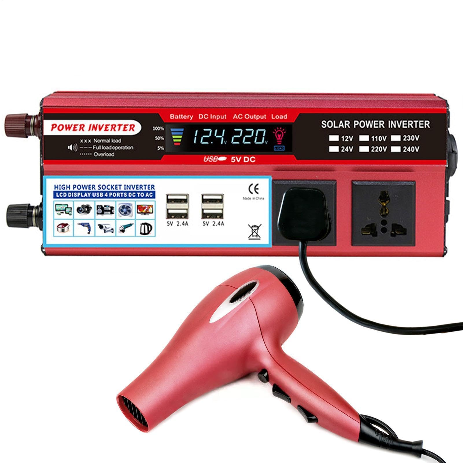 Convertitore di tensione AC DC - Ingresso 110 V 12 V, trasformatore di | uscita 66 A, modulo di alimentazione ad alta capacità | Regolatore elettrico affidabile per la configurazione