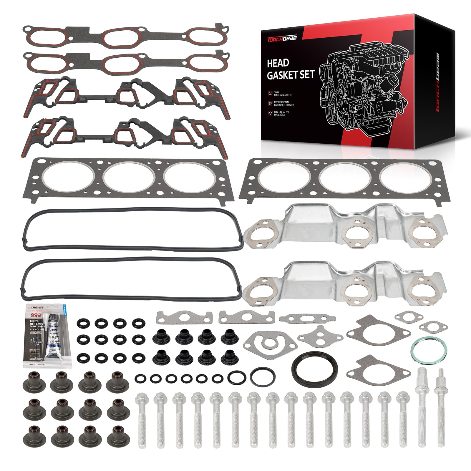 Torchbeam HS9071PT Head Gasket Set Fit for Chevrolet Impala 2000-2005 3.4L