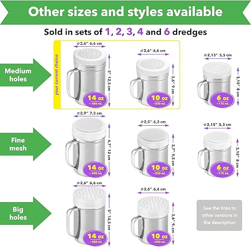 Miniatura 5 de 10oz + 10oz + 14oz Paquete de dragado de acero inoxidable - por CUSINIUM
