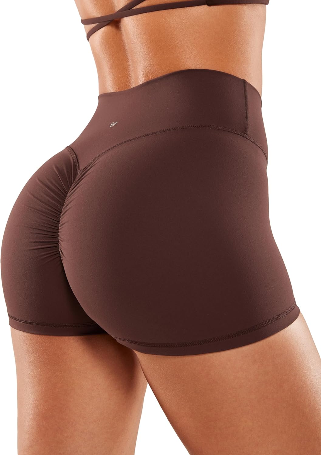 VANTONIA Womens Scrunch Butt Biker Shorts 2" - No Front Seam High Waisted Workout Booty Shorts Buttery Soft