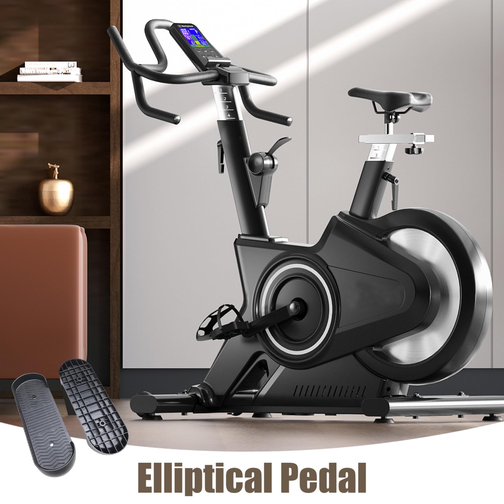 Elliptische Ersatzteile Universal 1Pair Fuß Pedal Nicht -Schlupf -Versorgung Übungsrad Ersatzteile Fitnessgeräte Fußboard für Haushaltsgebrauch, Fußpedal