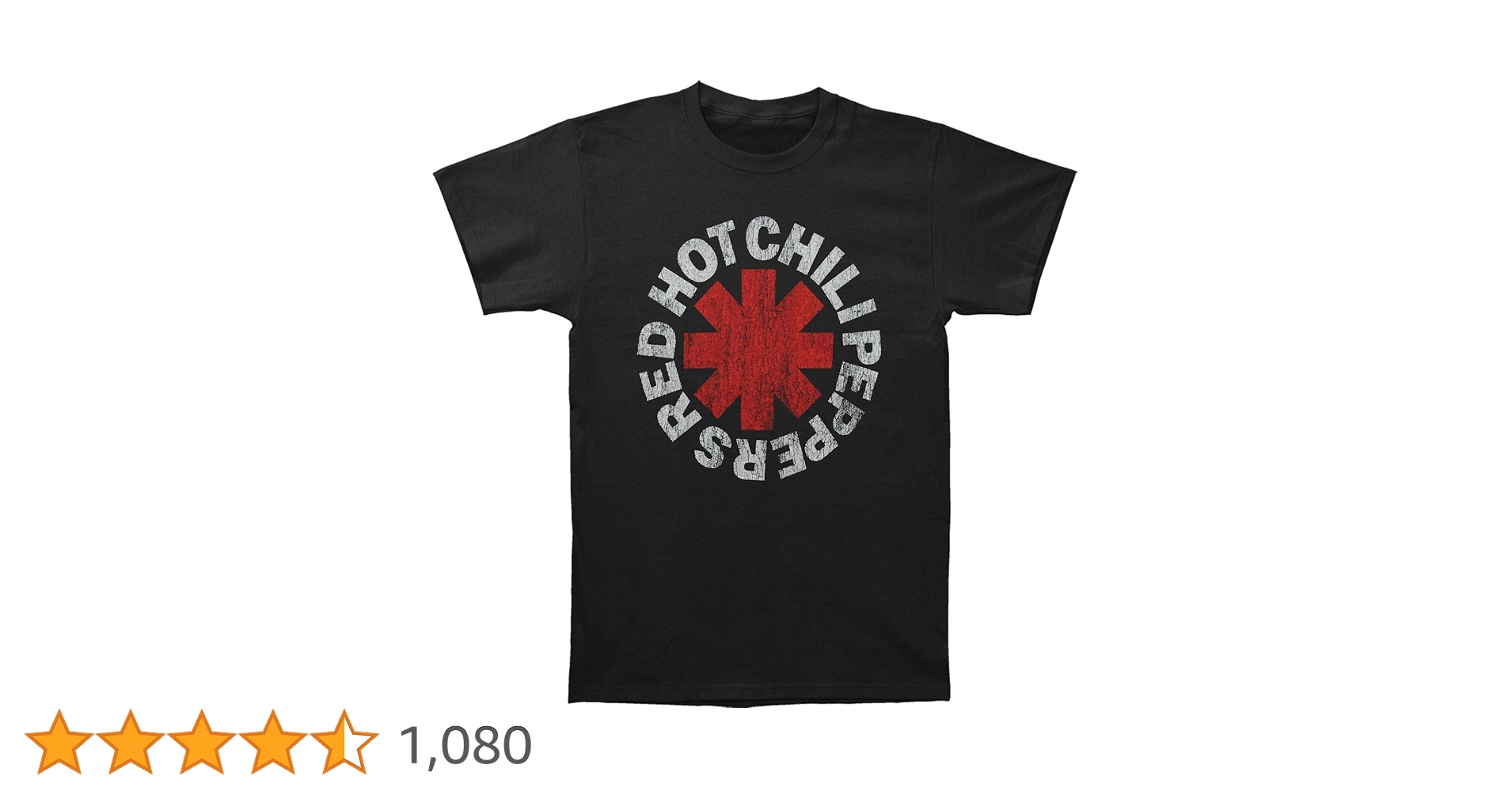 Red Hot Chili Peppers- Vintage Distressed Logo T-Shirt Size
