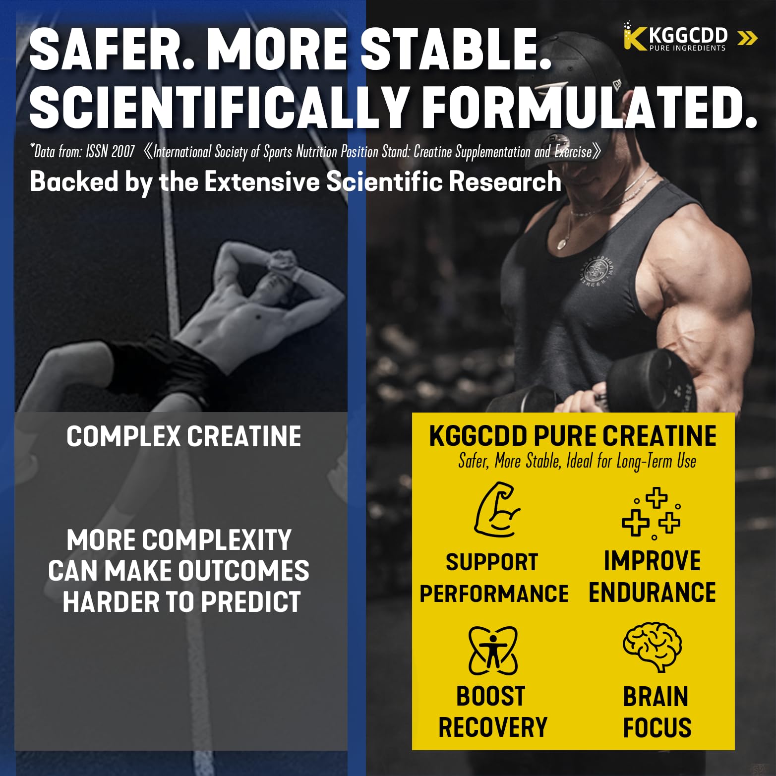 99.99% Creatine Monohydrate Gummies for Men & Women, 5,000mg Tasty Creatine Gummies for Muscle Strength, Endurance, Recovery & Sugar Free, Gluten-Free, Vegan, Non-GMO, Mango — Amazon image 3