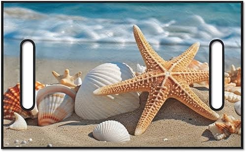 Miniatura 1 de Fundas de asiento de carrito de golf con estrellas de mar 3D, cómoda manta de toalla de asiento de carrito de golf con patrones únicos de 50 x 30.9