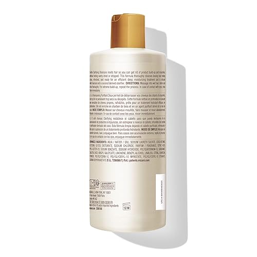 Miniatura 10 de MIZANI Moisture Fusion Champú aclarador suave limpia el cabello para eliminar la acumulación con carbón para cabello rizado