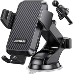 Chargeur de voiture sans fil, titulaires de téléphone, 15W Accessoires de voiture de fixation de téléphone pour iPhone 16 15 14 13 12 Mini Pro Max 11, Samsung Galaxy S24 Ultra S23 S22+ Remarque 20, etc. - Noir foncé