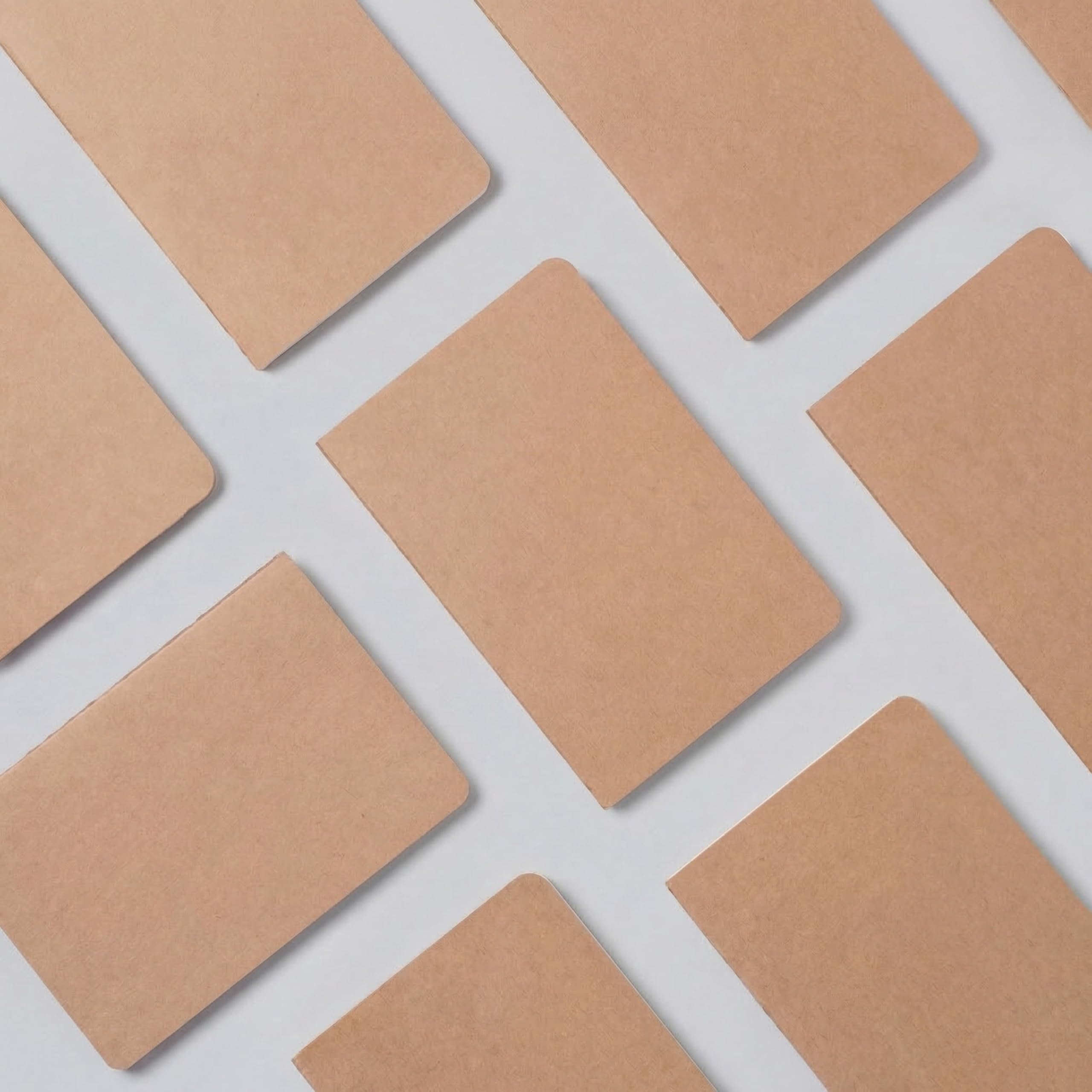 Paquete de 24 cuadernos en blanco, diarios A5 para dibujar, dibujar y escribir, 36 hojas de 72 páginas cada una, papel kraft de cubierta suave