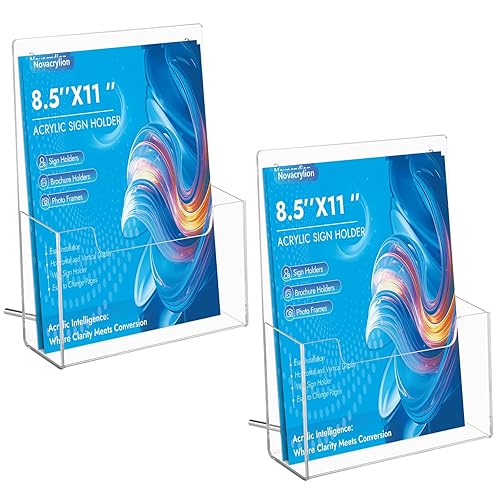 Acrylic Brochure Holder 2-Pack – Trade Show & Vendor Booth