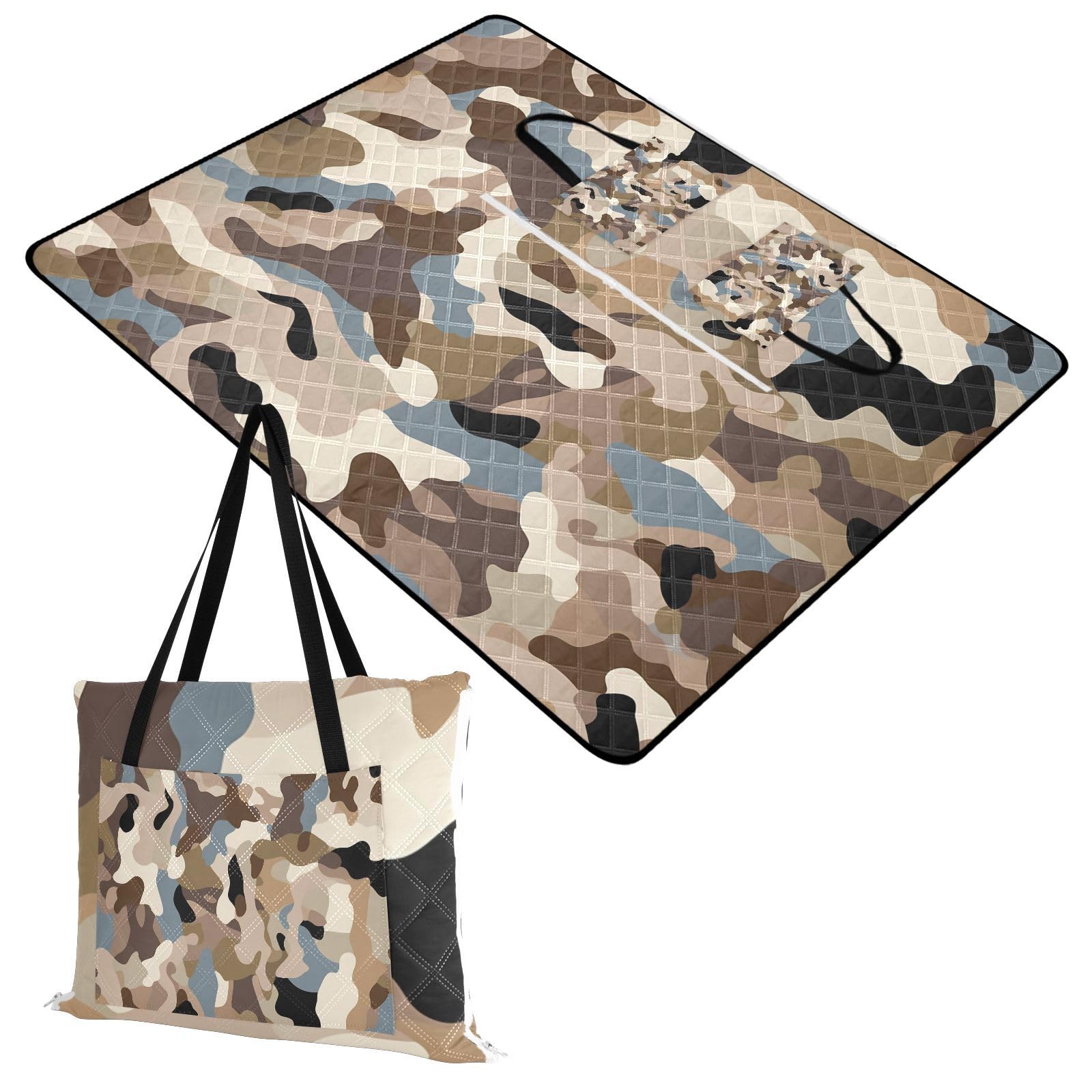 Mantas de playa impermeables de camuflaje, impermeables, resistentes al agua, para exteriores, para mujeres, regalos de primavera, esterilla para la playa