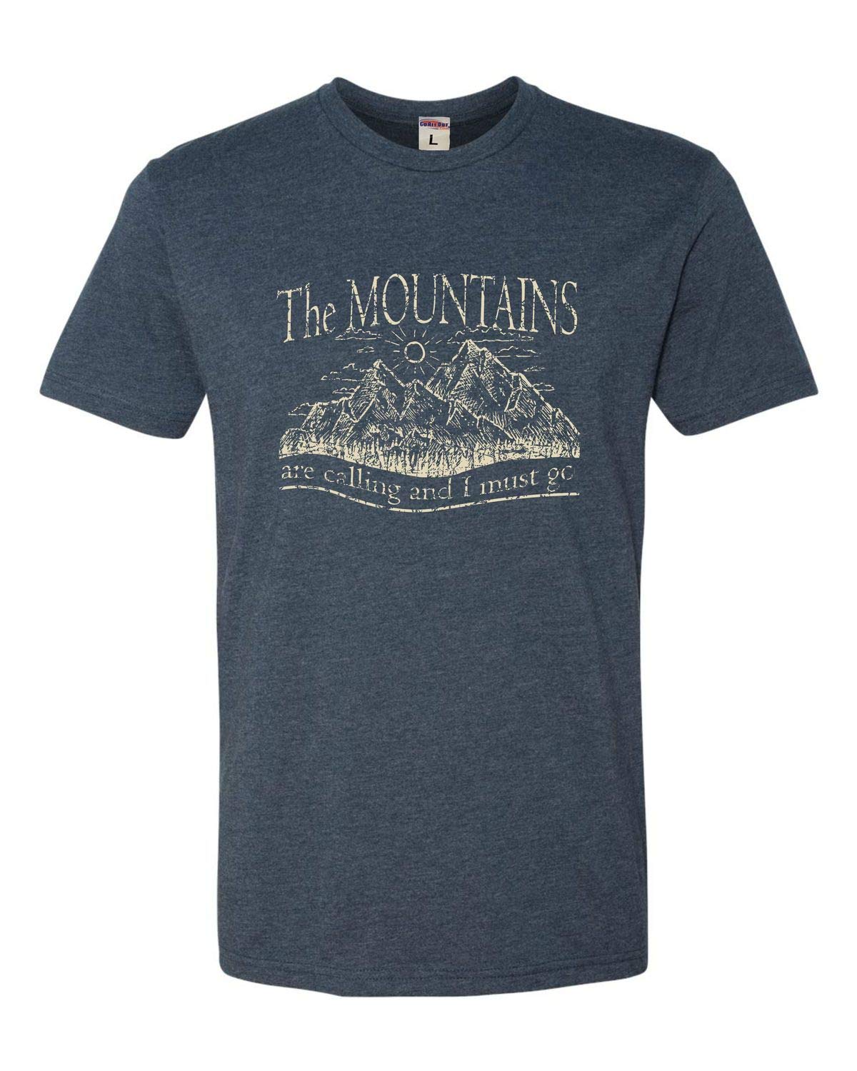 Go All OutAdult The Mountains are Calling and I Must Go Deluxe T-Shirt
