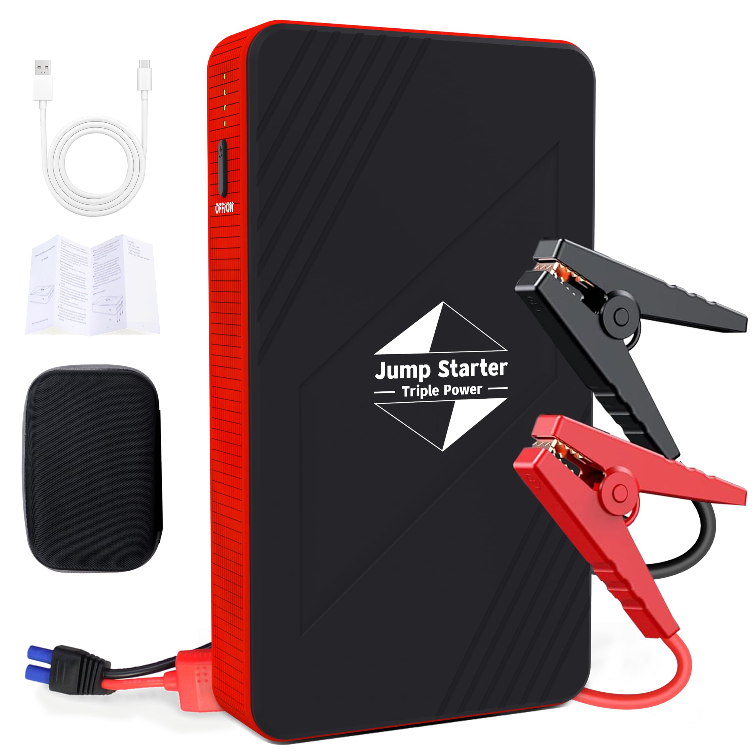 Car Battery Jump Starter 600A Peak Car Jumper Starter Battery Pack for Up to 6 0L Gas 3
