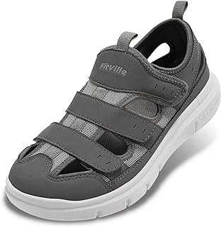 FitVille Diabetic Sandals for Men Wide Width with Arch Support Comfortable Mens Diabetic Sandals Fully Adjustable Straps L... Price In India