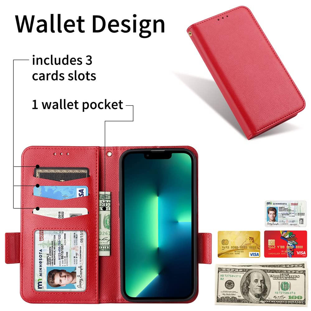 BELLA BEAR Asus Rog Phone 8 Pro Phone Case, Magnetic Flip Leather Wallet Case, Kickstand Case - Image 2