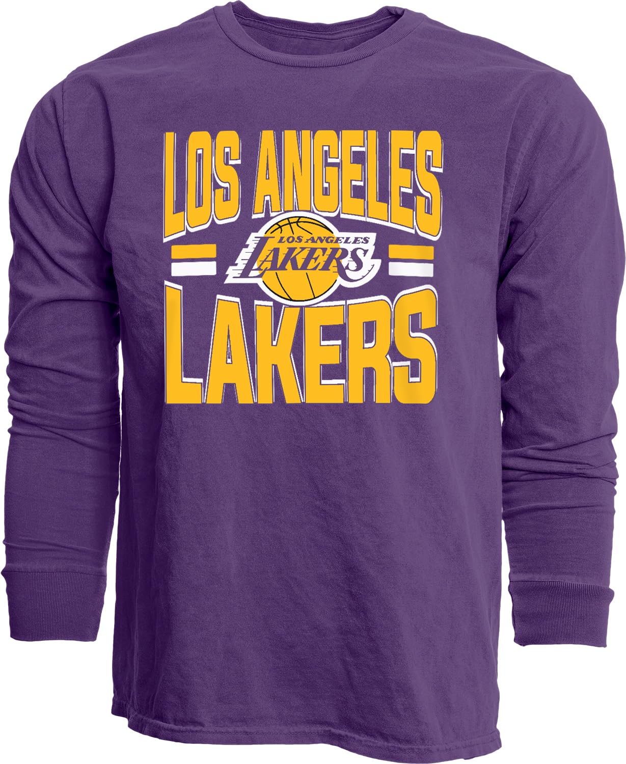 Blue 84 NBA Unisex-Adult NBA Officially Licensed Long Sleeve T-Shirt Ringspun Bold Team Color