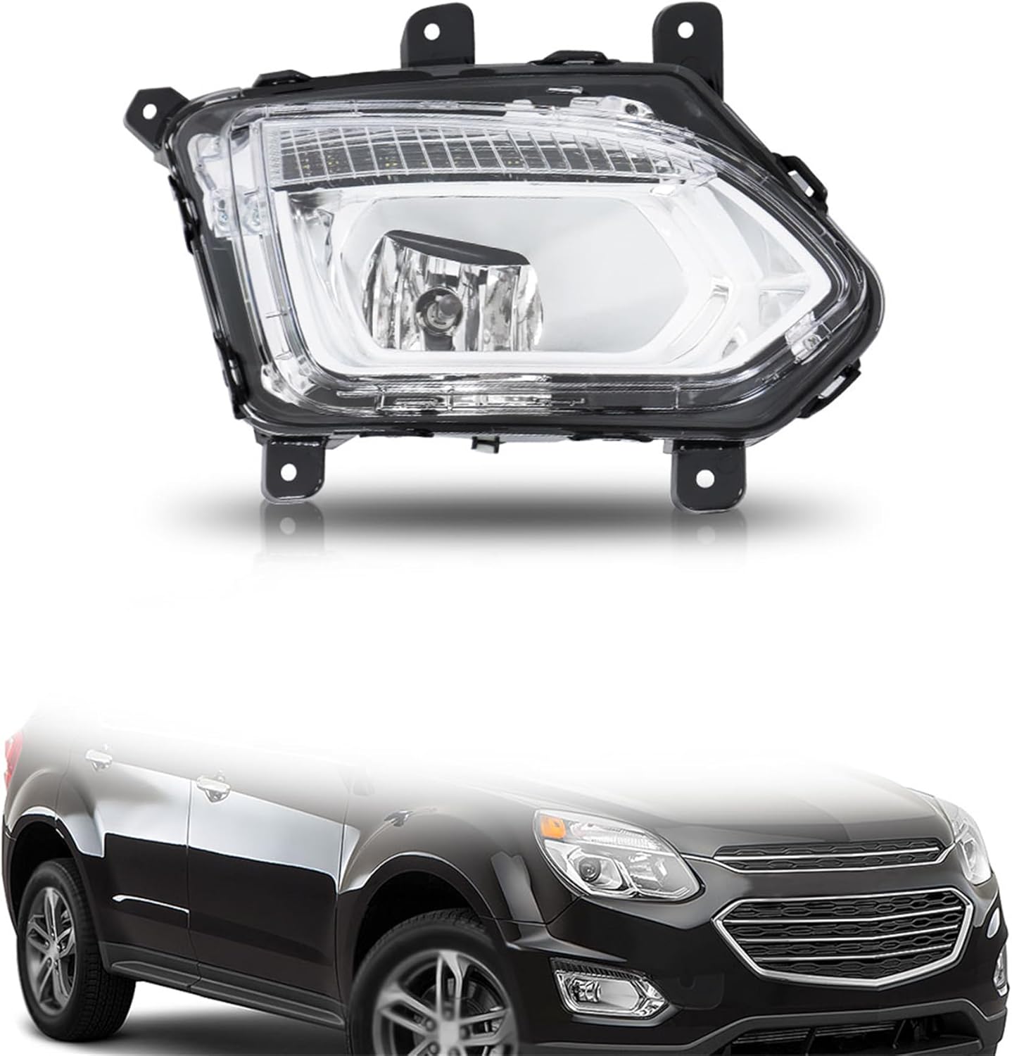 GXYWADY Fog Light Replacement for 2016-2017 Equinox Premier LTZ Passenger Halogen Right Fog Lamp Replacement for 23375569