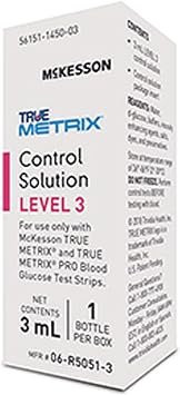 McKesson True METRIX Control Solution Level 3, Blood Glucose Meters, 3 mL, 1 Count