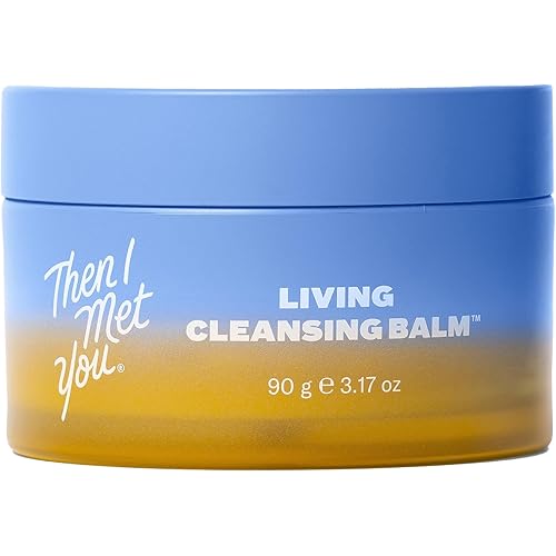 Then I Met You Living Cleansing Balm, Melts Makeup & Sunscreen, Non-Stripping Zero Residue Oil Cleanser with Seaberry, Olive, Grape Seed Oils, Vit E & Persimmon, First-Step Clean Vegan Korean Skincare