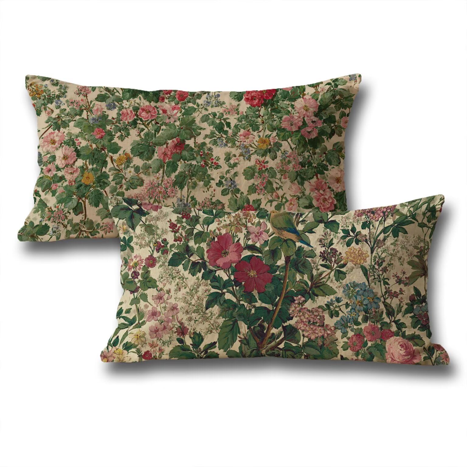 Oreiller 60x80 lin vert pour une housse de coussin pour chambre et salon cosy