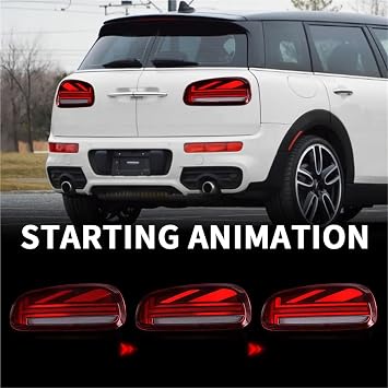 F54 LED Tail Lights Assembly Compatible with BMW Mini Cooper F 54 2015-2020 Rear Lamp DRL(Smoke)