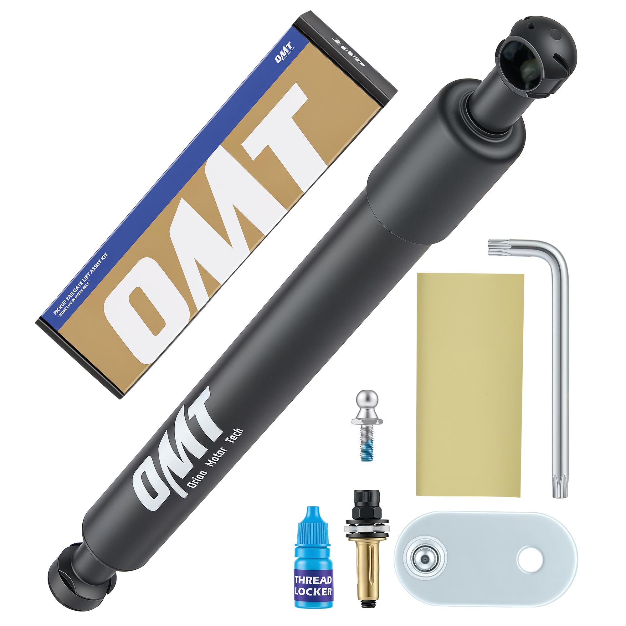OMT Tailgate Assist Kit Compatible with 04-14 F150 &amp; 06-08 Mark LT, Silver