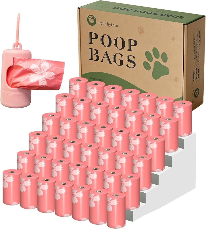 Bolsas para Fezes de Cães com Fragrância de Flor de Cerejeira Pet Rhythm, 630 Unidades
