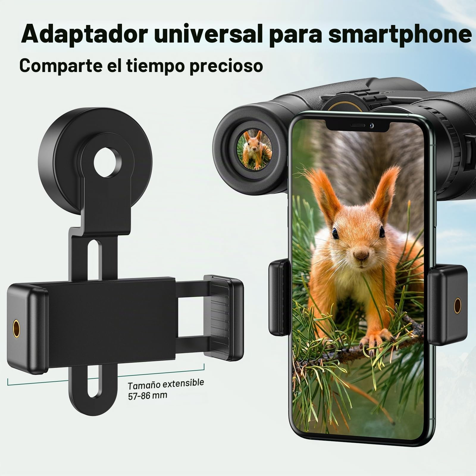 Kylietech Prismaticos Profesionales Largo Alcance, Binoculares Pequeños y Potentes 12x42 - Prismas BAK-4 y Lentes FMC, Antiniebla e Impermeables con Adaptador para Smartphone de Aves, Caza, Senderismo