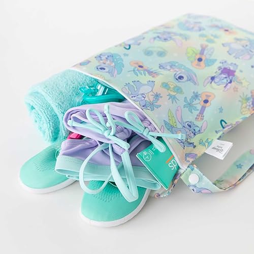 Miniatura 5 de Bumkins - Bolsa impermeable para artículos húmedos y secos - Para playa, bebé, viajes, traje de baño, pañales de tela, piezas de bomba, piscina,