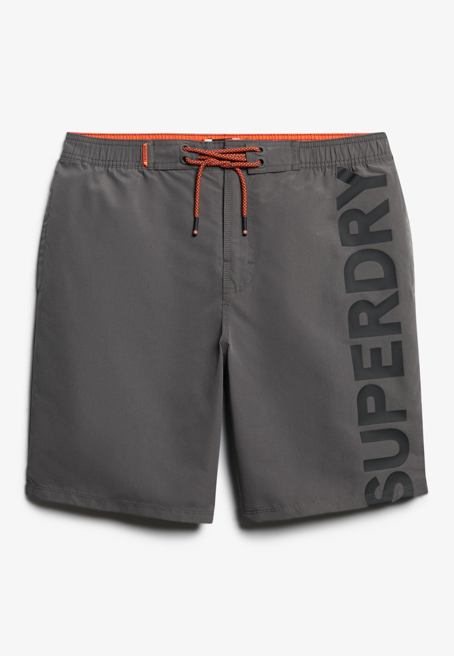 Superdry Men's Charcoal Classic 19" Logo Board Shorts, S