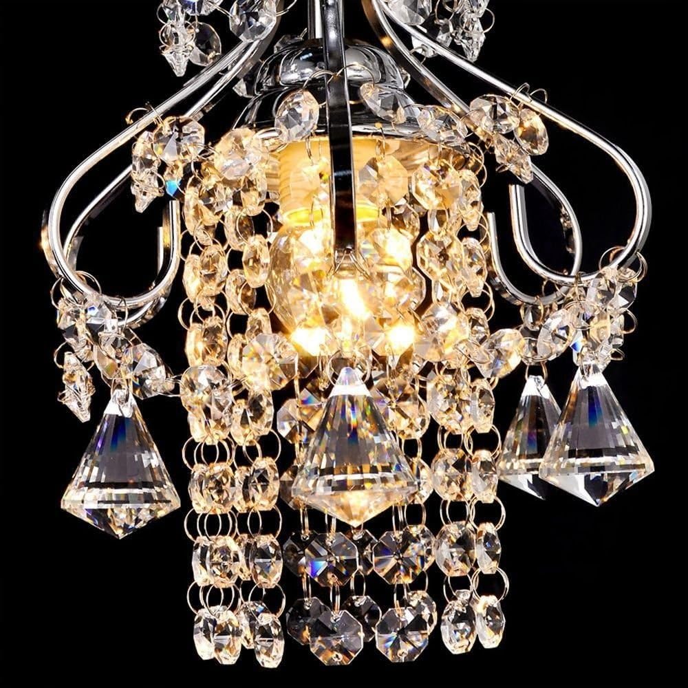 Hertl Lámpara colgante de cristal for restaurante, lámpara colgante creativa for comedor, Bar, cafetería, balcón, pasillo, lámparas colgantes (Color : 3 Head-sideways)