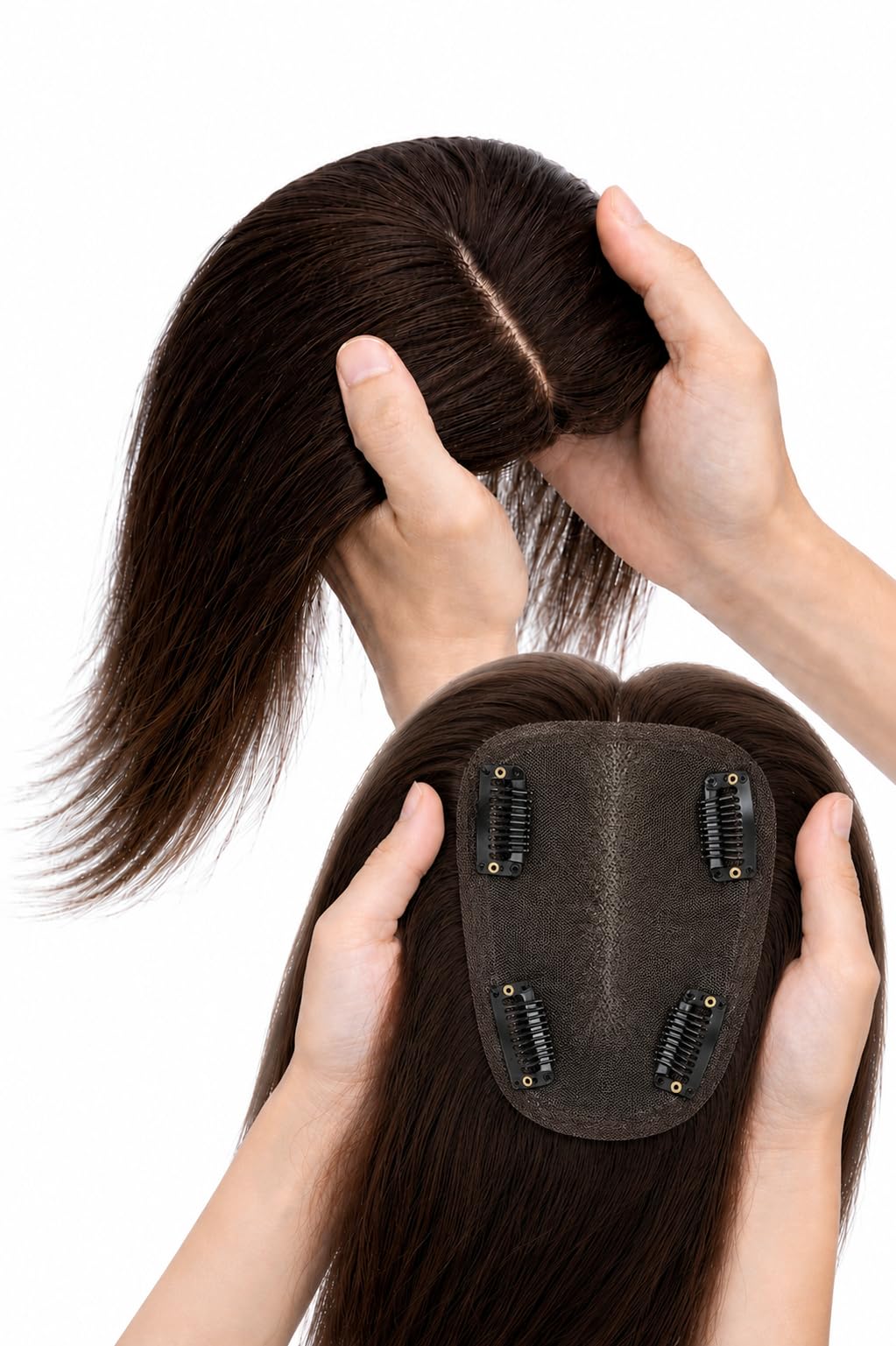 Hair Topper for Women Thin Hair – Natural Scalp Coverage, Instant Volume Boost, Lightweight & Comfortable, Seamless Natural Look Hairpiece-picture-18