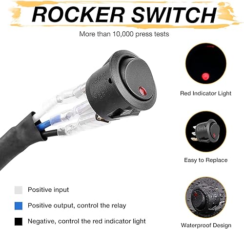 Miniatura 9 de Niking Auto 2 módulos LED de 27 pulgadas de 50 W luces de conducción redondas todoterreno luz LED de trabajo luz de punto para motocicleta pequeñas