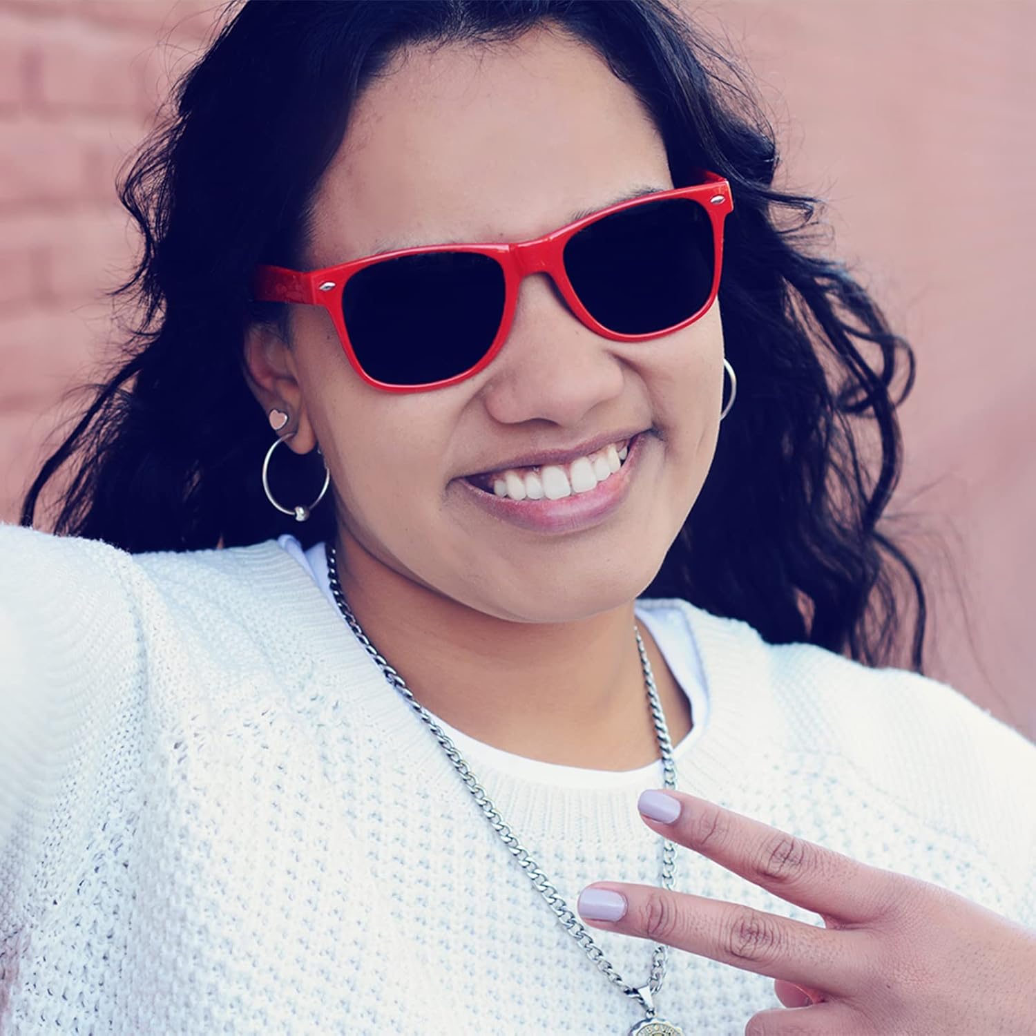 Pibupibu Neon Colors Party Favor Supplies Unisex Sunglasses Pack of 8 - Image 2