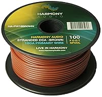 Vista 38 de Harmony Audio HA-PW14WHITE Cable Primario Conductor Único Calibre 14 Blanco de 100 Pies para Alimentación o Tierra para Audio