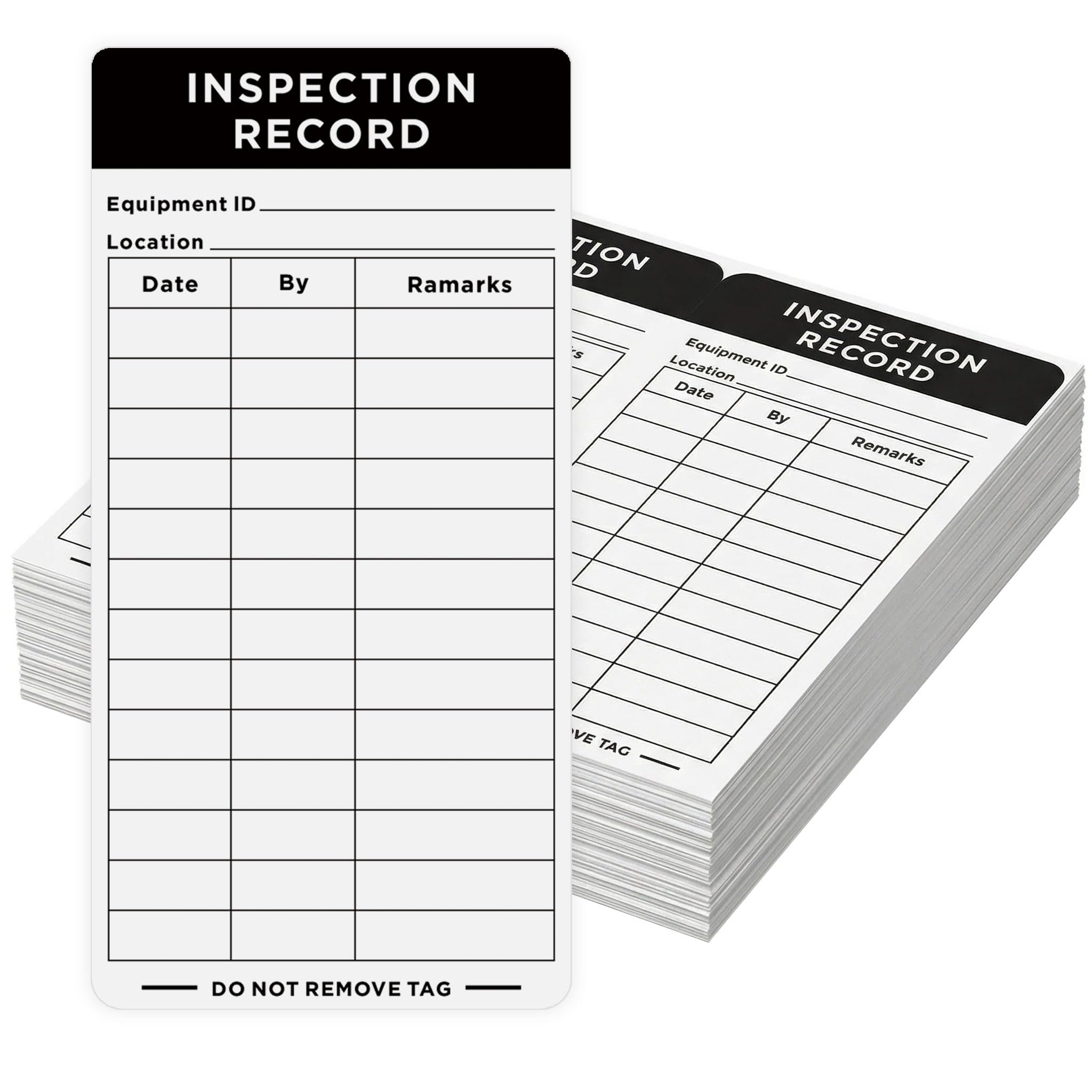 Joyfulmap - 200 calcomanías de registro de inspección, etiquetas de formularios de inspección de seguridad para prevención de accidentes, mantenimiento de equipos, seguridad de almacén, inspección de